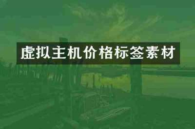 虚拟主机价格标签素材