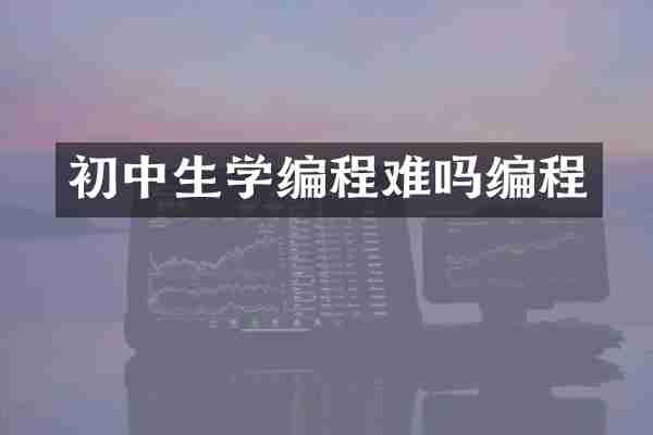 初中生学编程难吗编程