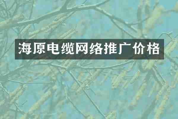 海原电缆网络推广价格
