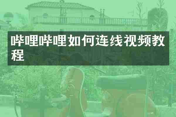 哔哩哔哩如何连线视频教程