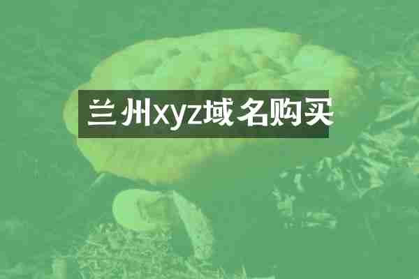 兰州xyz域名购买