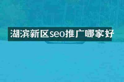 湖滨新区seo推广哪家好