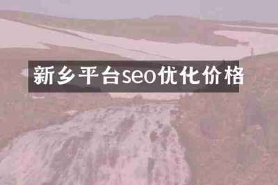 新乡平台seo优化价格