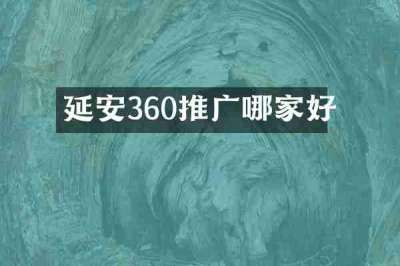 延安360推广哪家好