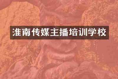 淮南传媒主播培训学校