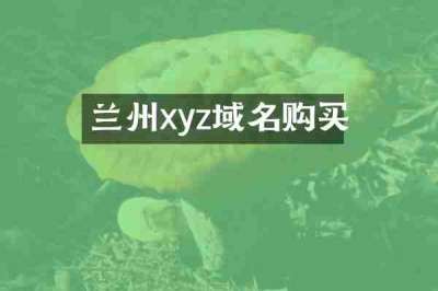 兰州xyz域名购买