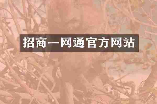 招商一网通官方网站