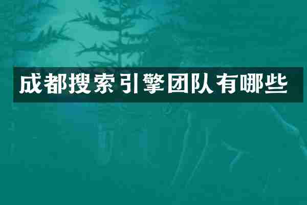 成都搜索引擎团队有哪些