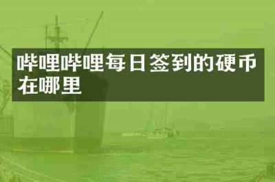 哔哩哔哩每日签到的硬币在哪里