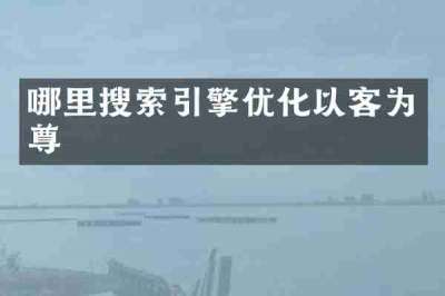 哪里搜索引擎优化以客为尊