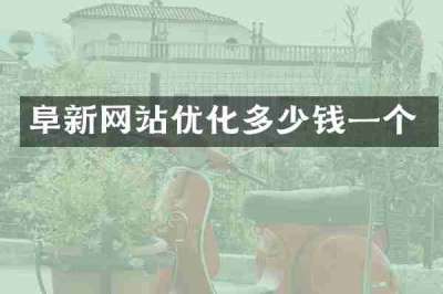 阜新网站优化多少钱一个