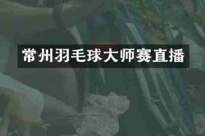 常州羽毛球大师赛直播