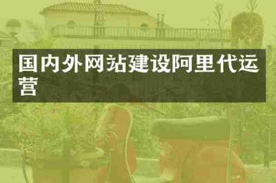 国内外网站建设阿里代运营