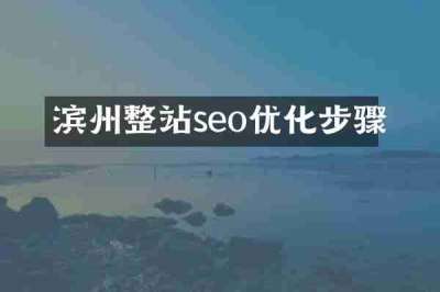 滨州整站seo优化步骤