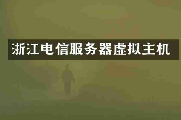 浙江电信服务器虚拟主机