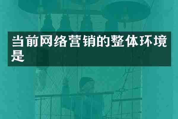 当前网络营销的整体环境是
