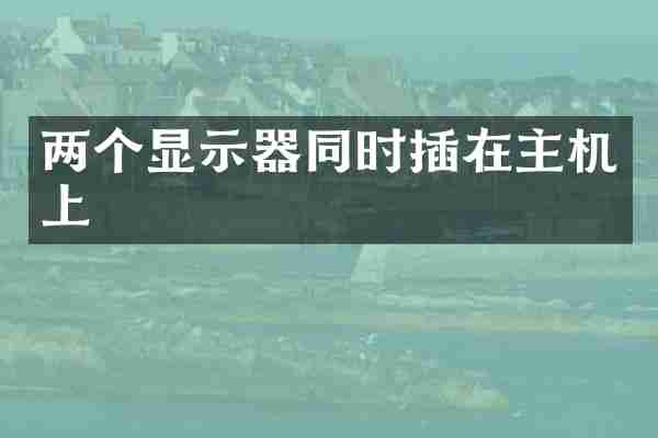 两个显示器同时插在主机上