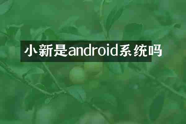 小新是android系统吗