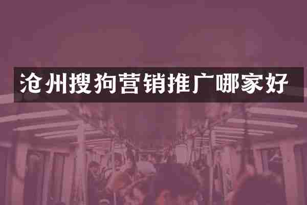 沧州搜狗营销推广哪家好