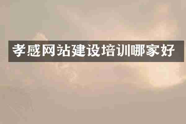 孝感网站建设培训哪家好