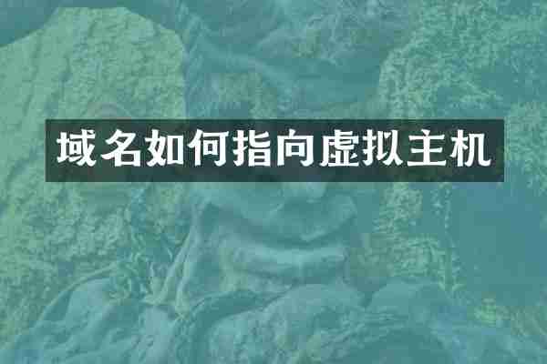 域名如何指向虚拟主机