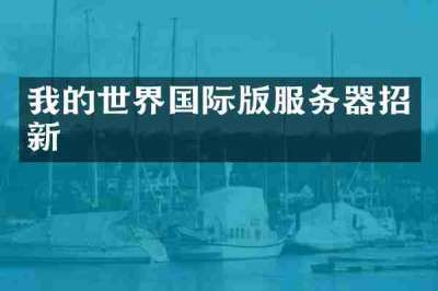 我的世界国际版服务器招新