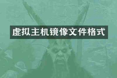 虚拟主机镜像文件格式