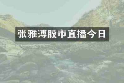 张雅溥股市直播今日