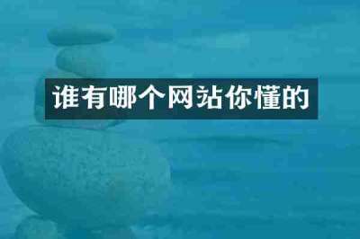 谁有哪个网站你懂的