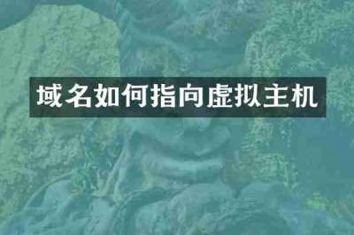 域名如何指向虚拟主机