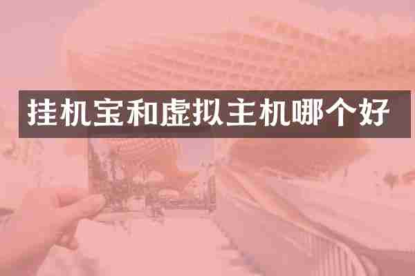 挂机宝和虚拟主机哪个好