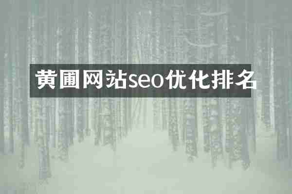 黄圃网站seo优化排名