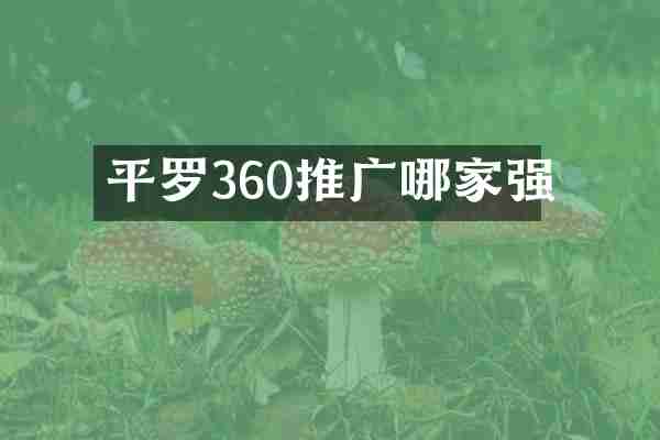 平罗360推广哪家强