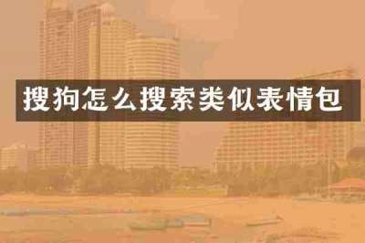 搜狗怎么搜索类似表情包