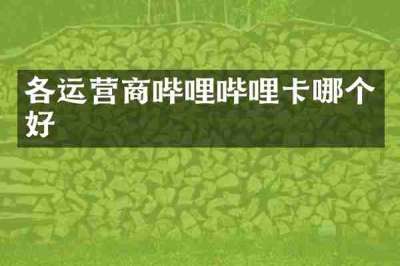 各运营商哔哩哔哩卡哪个好