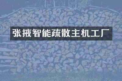 张掖智能疏散主机工厂