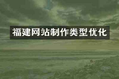福建网站制作类型优化
