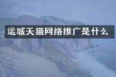 运城天猫网络推广是什么