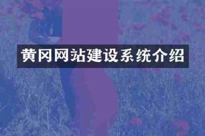 黄冈网站建设系统介绍