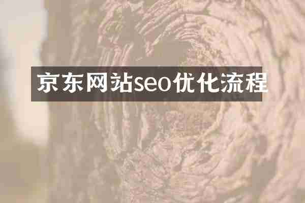 京东网站seo优化流程