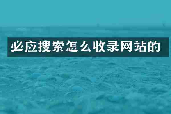 必应搜索怎么收录网站的