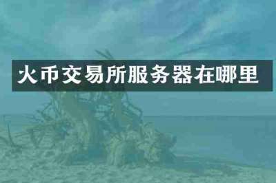 火币交易所服务器在哪里