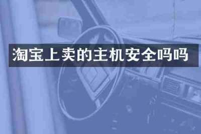 淘宝上卖的主机安全吗吗
