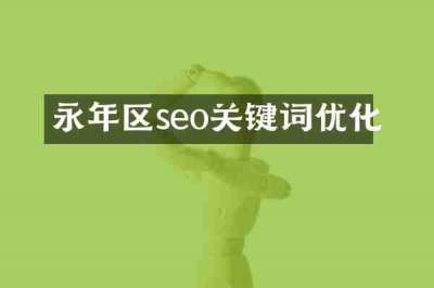 永年区seo关键词优化