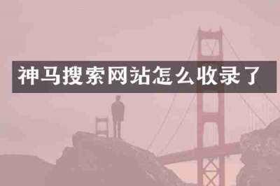 神马搜索网站怎么收录了