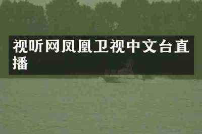 视听网凤凰卫视中文台直播
