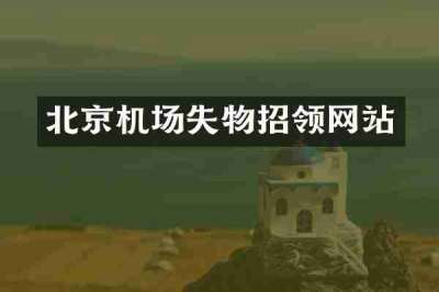 北京机场失物招领网站