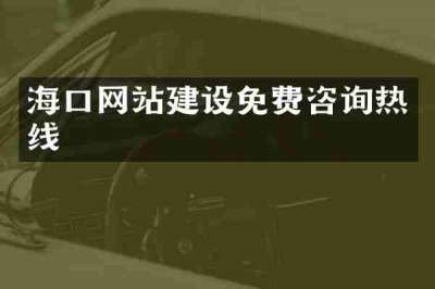 海口网站建设免费咨询热线