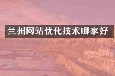 兰州网站优化技术哪家好