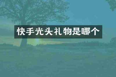 快手光头礼物是哪个